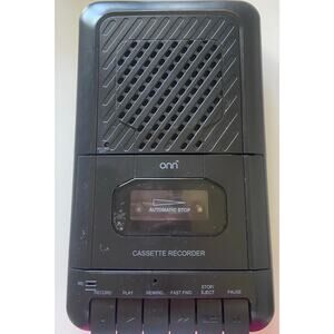 Onn Cassette Recorder + Mic! Tested! OND19AAA09- Pre Owned
